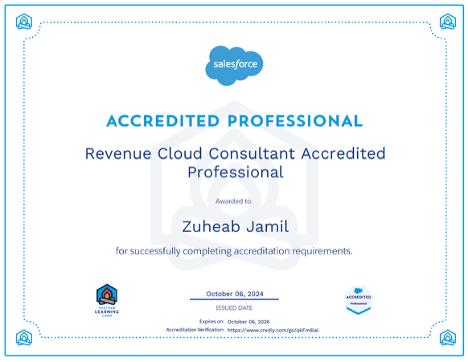 Revenue Cloud Accredited Professional (RCAP)