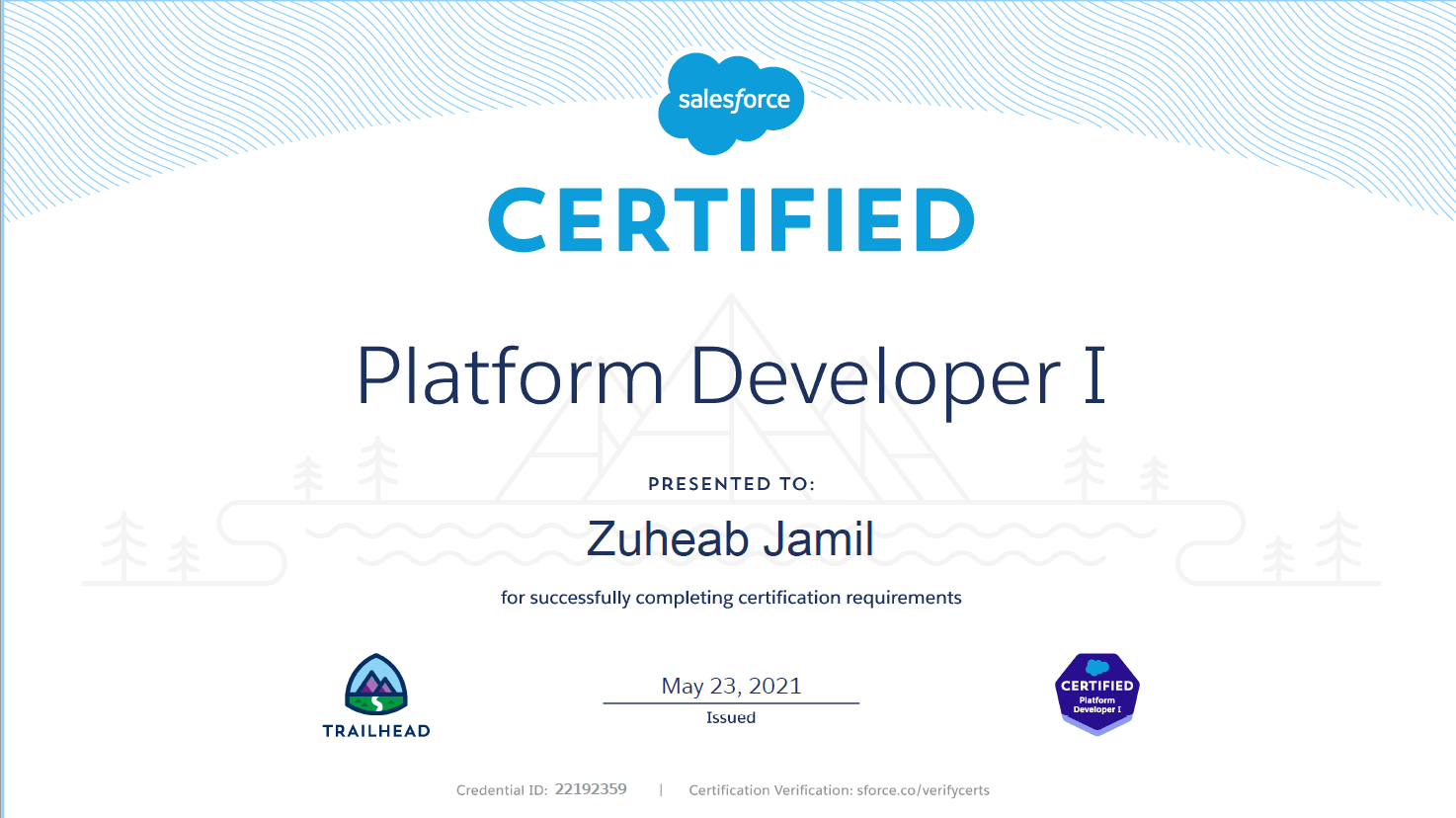 Salesforce Certified Platform Developer I